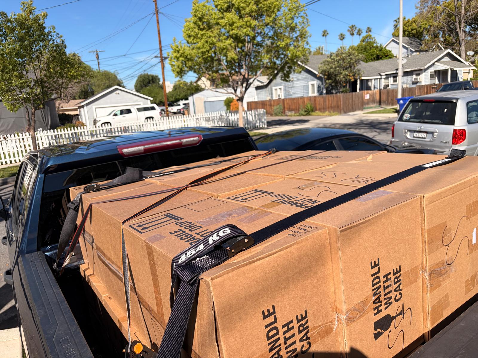 1000 lbs pallet on a chevy 1500 pickup truck